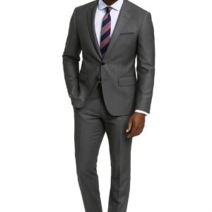 GREY SINGLE BREASTED SUIT & TROUSERS