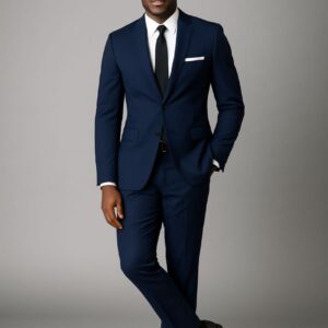 BLUE SINGLE BREASTED SUIT & TROUSERS